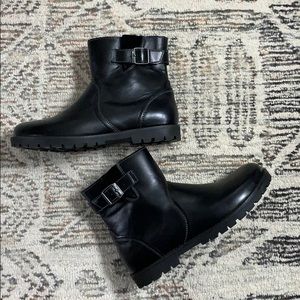 New Birkenstock leather boots